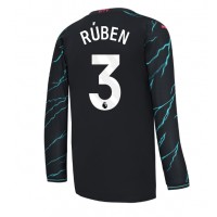 Manchester City Ruben Dias #3 Tretí futbalový dres 2023-24 Dlhy Rukáv